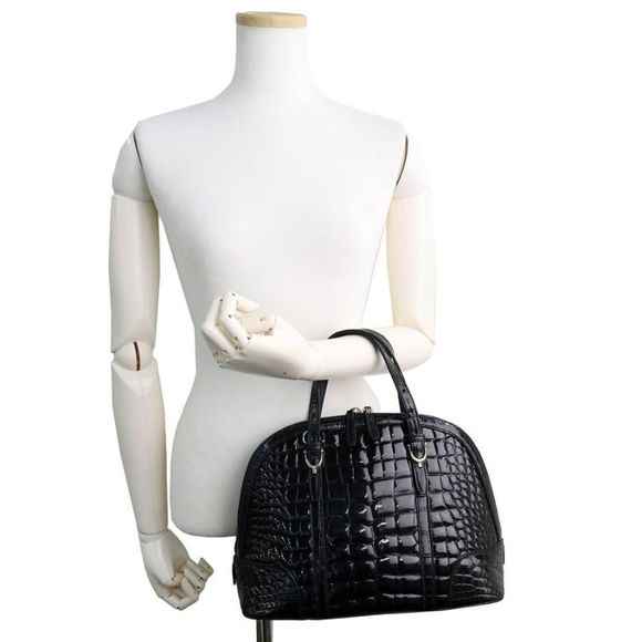 Gucci Crocodile Leather Handbag Black - Picture 8 of 13